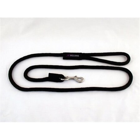 Soft Lines Soft Lines P11008BLACK Dog Snap Leash 0.62 In. Diameter By 8 Ft. - Black P11008BLACK